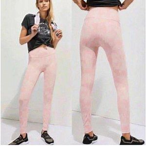 Anthropologie All Fenix Pink Tie Dye Ankle Legging